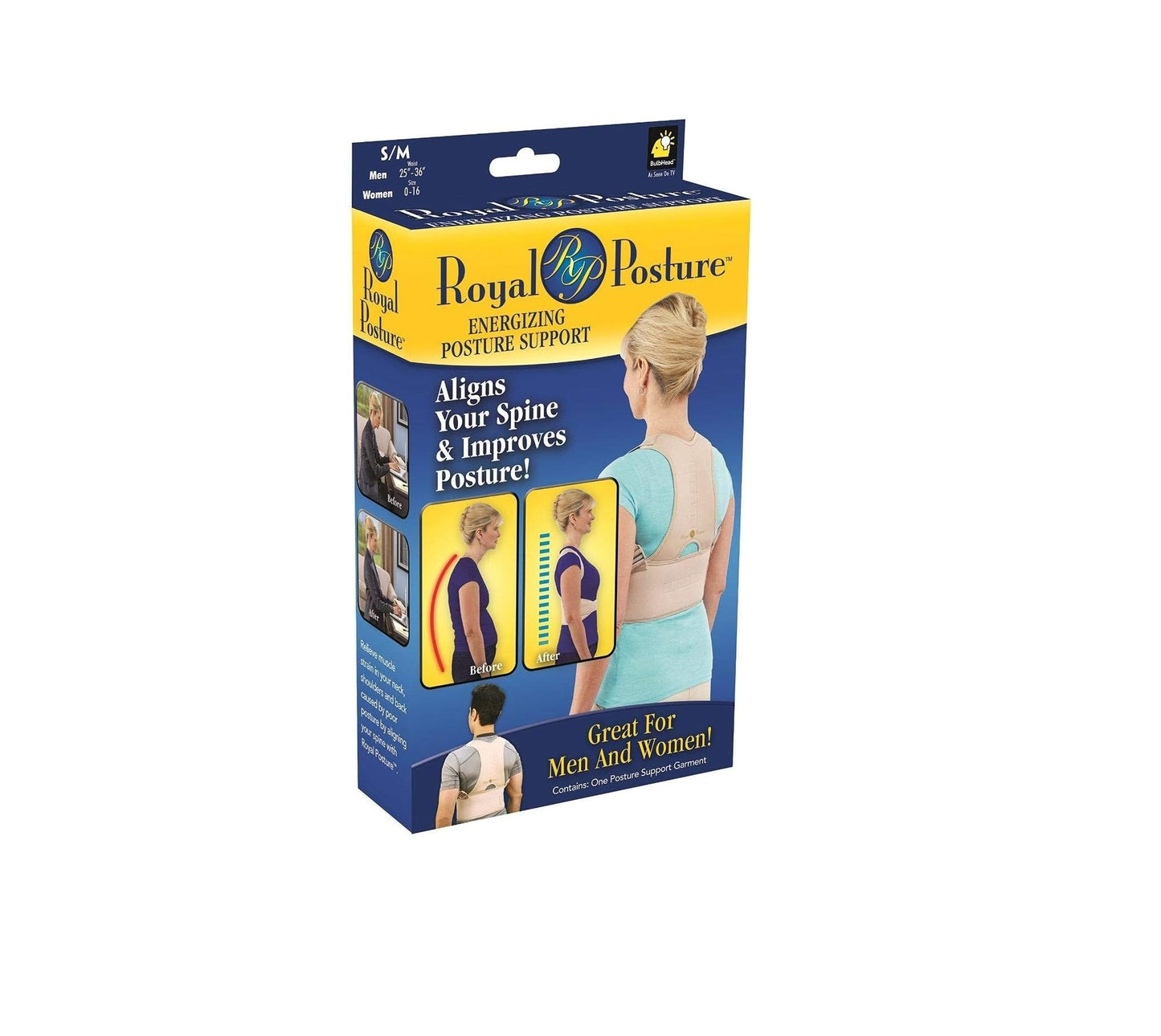 Royal Posture energizing unisex posture support - S/M